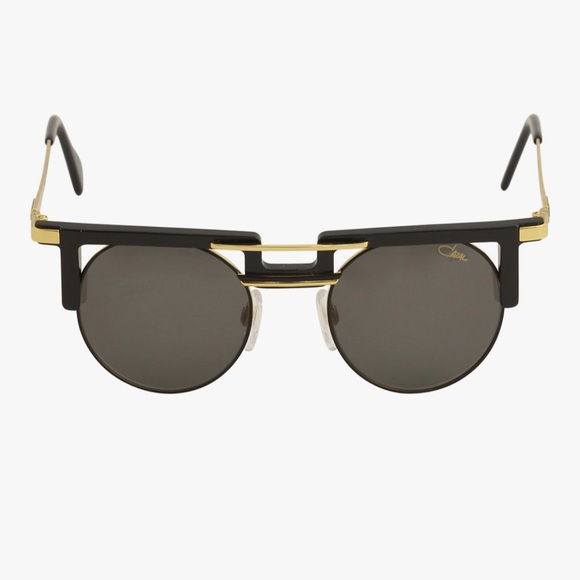 Cazal Legends Men's 745 001SG Black/Gold Fashion Pilot Sunglasses 48mm - Picture 1 of 11